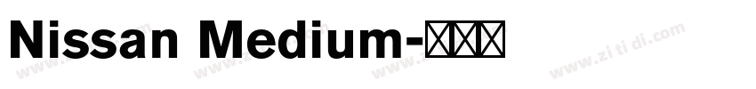 Nissan Medium字体转换